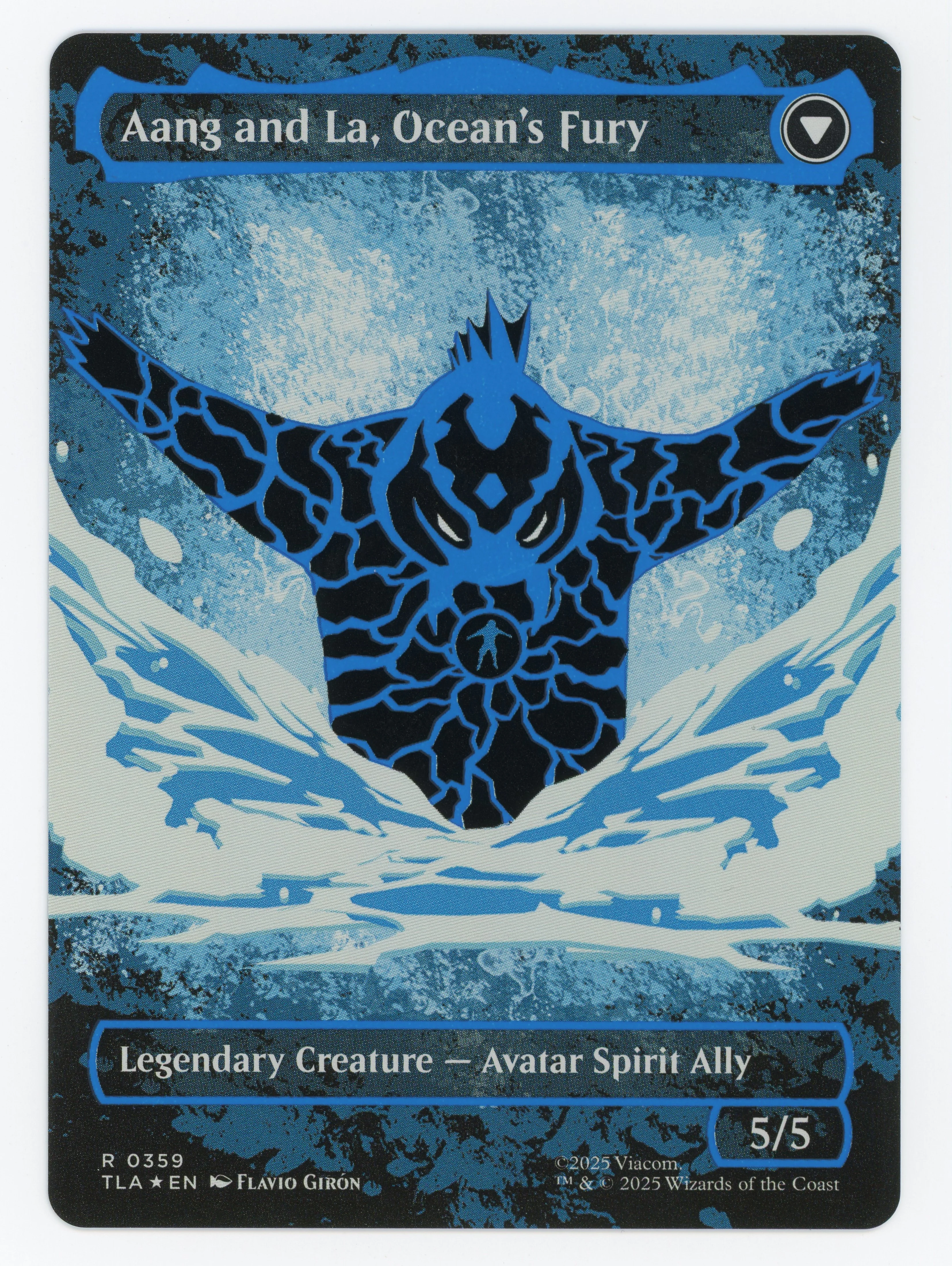 Aang, Swift Savior // Aang and La, Ocean's Fury — Borderless|Battle Pose|Neon Ink — ID 16216 - Image 2