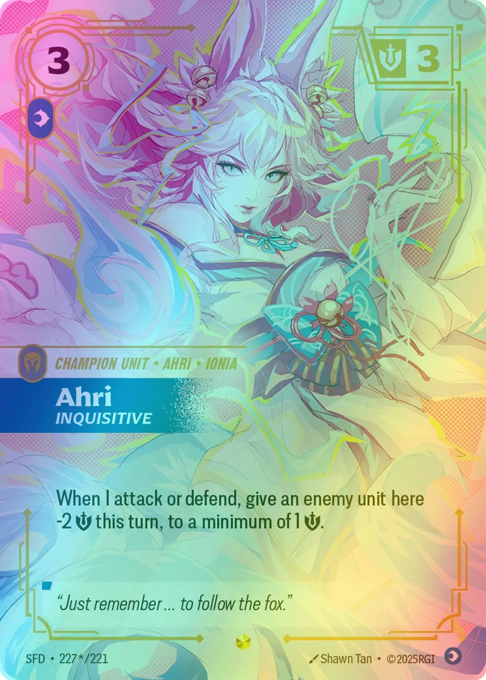 Ahri - Inquisitive (Signature) - 227*/221 [Spiritforged] [Foil]