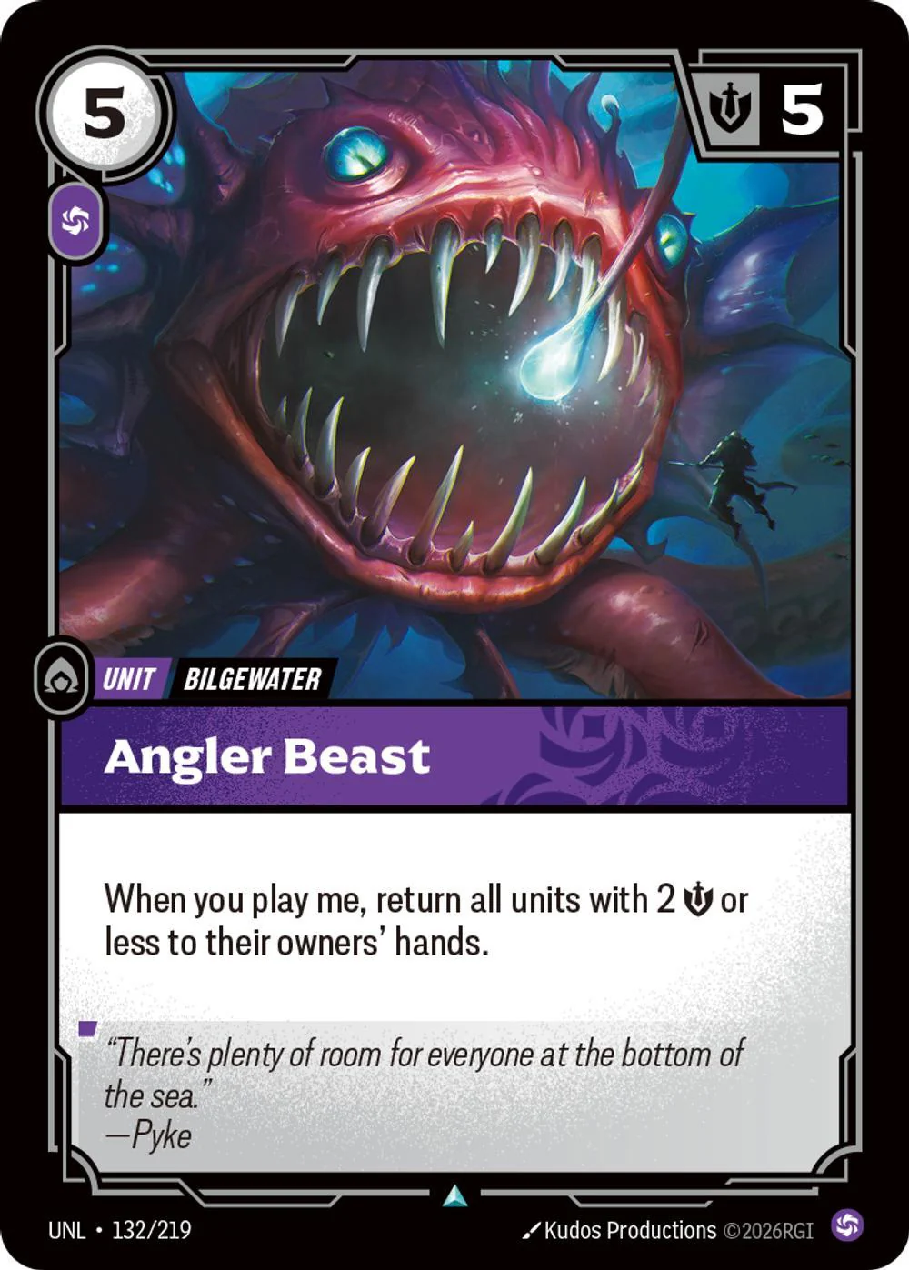 Angler Beast - 132/219 [Unleashed] [Non-Foil]