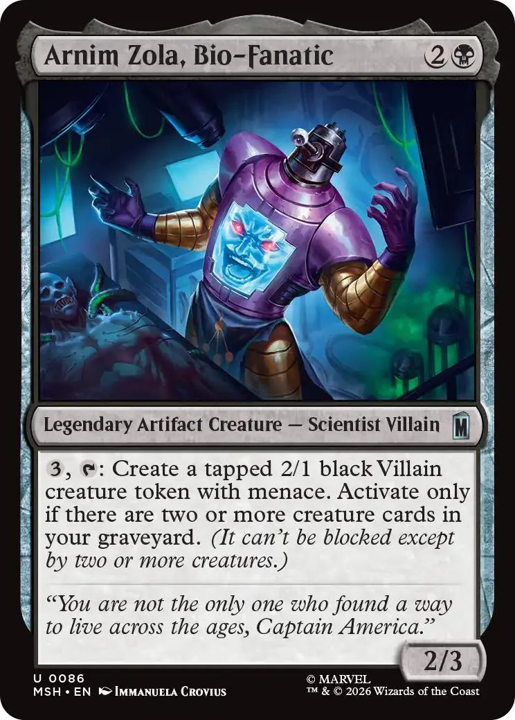 Arnim Zola, Bio-Fanatic [86] [Marvel Super Heroes] [Non-Foil]