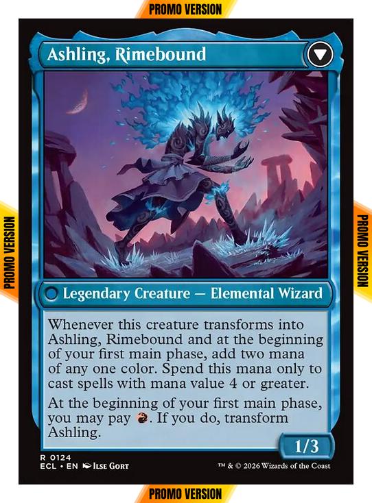 Ashling, Rekindled // Ashling, Rimebound [124p] [Promo Pack] [Lorwyn Eclipsed: Promos] [Non-Foil] - Image 2