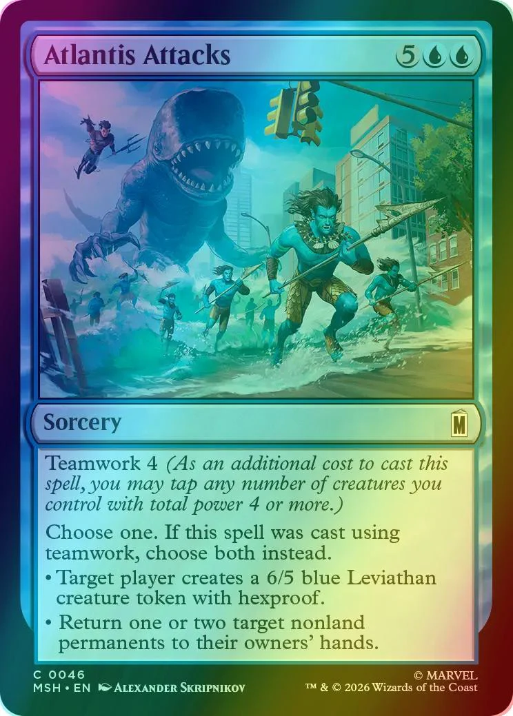 Atlantis Attacks [46] [Marvel Super Heroes] [Foil]