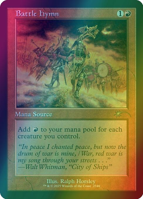 Battle Hymn [2346] [Retro Frame] [Back In My Day !] [Secret Lair Drop] [Foil]