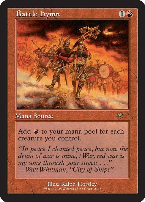 Battle Hymn [2346] [Retro Frame] [Back In My Day !] [Secret Lair Drop] [Non-Foil]