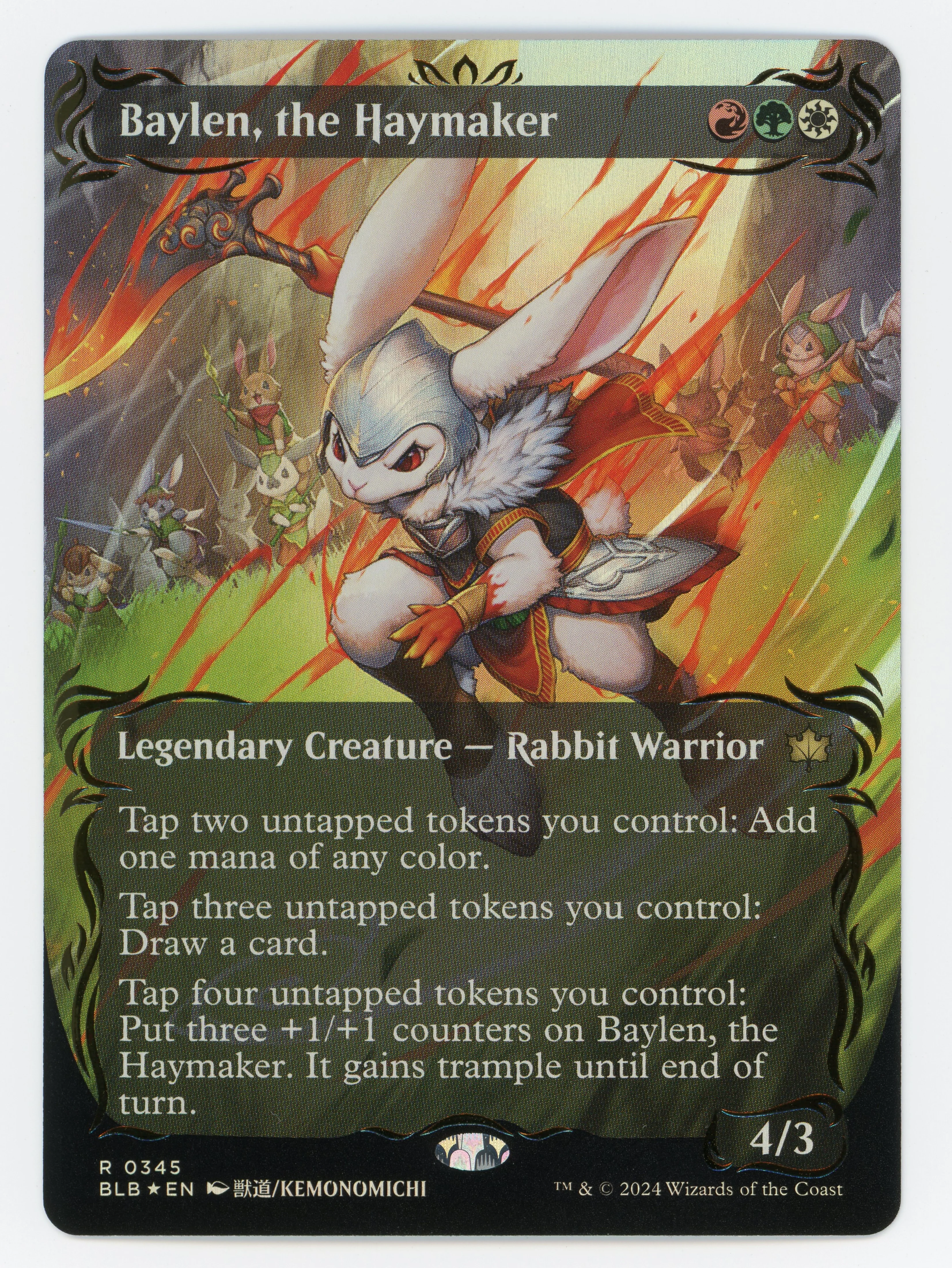 Baylen, the Haymaker — Borderless|Anime|Raised Foil — ID 16068