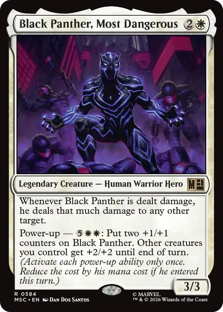 Black Panther, Most Dangerous [584] [Jumpstart] [Marvel Super Heroes: Commander] [Non-Foil]