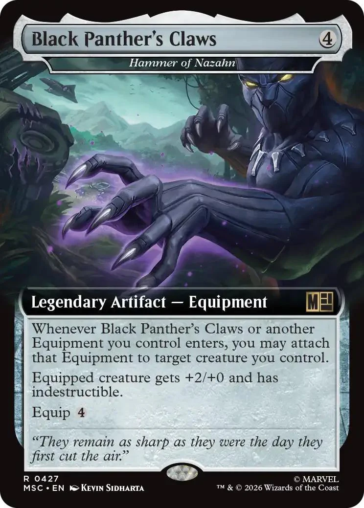 Black Panther's Claws - Hammer of Nazahn [427] [Extended Art] [Marvel Super Heroes: Commander] [Non-Foil]
