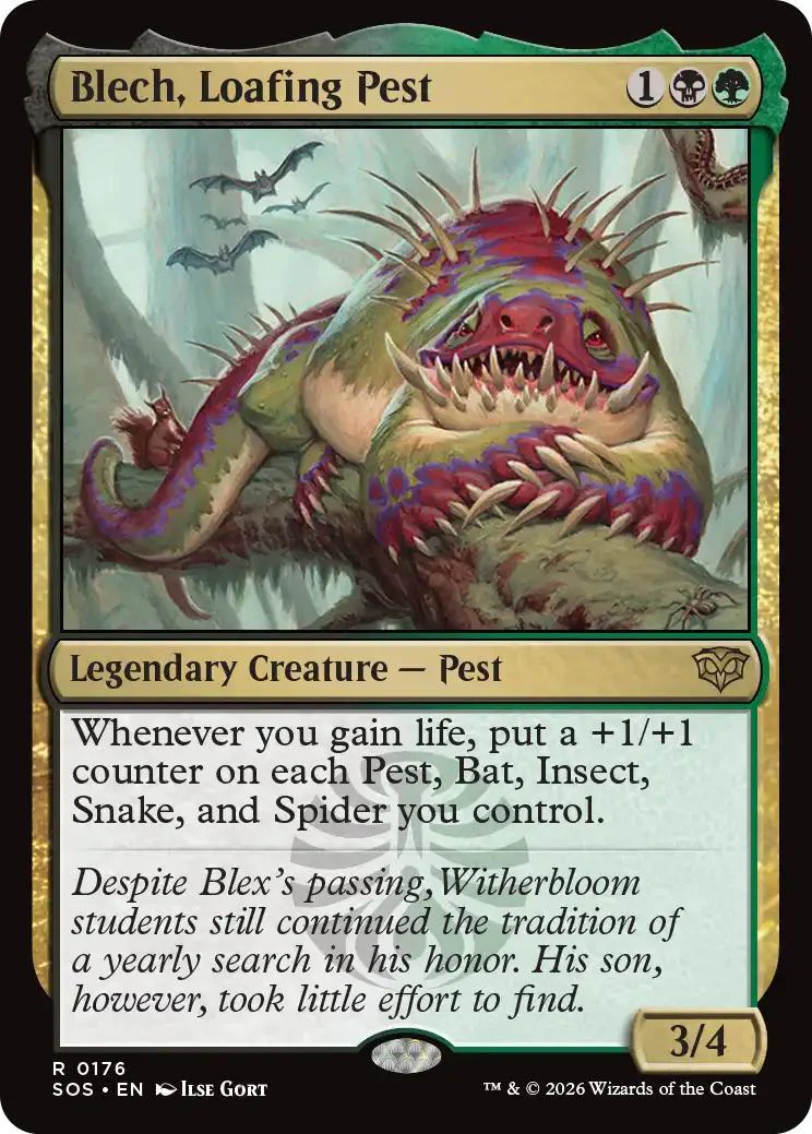 Blech, Loafing Pest [176] [Secrets of Strixhaven] [Non-Foil]