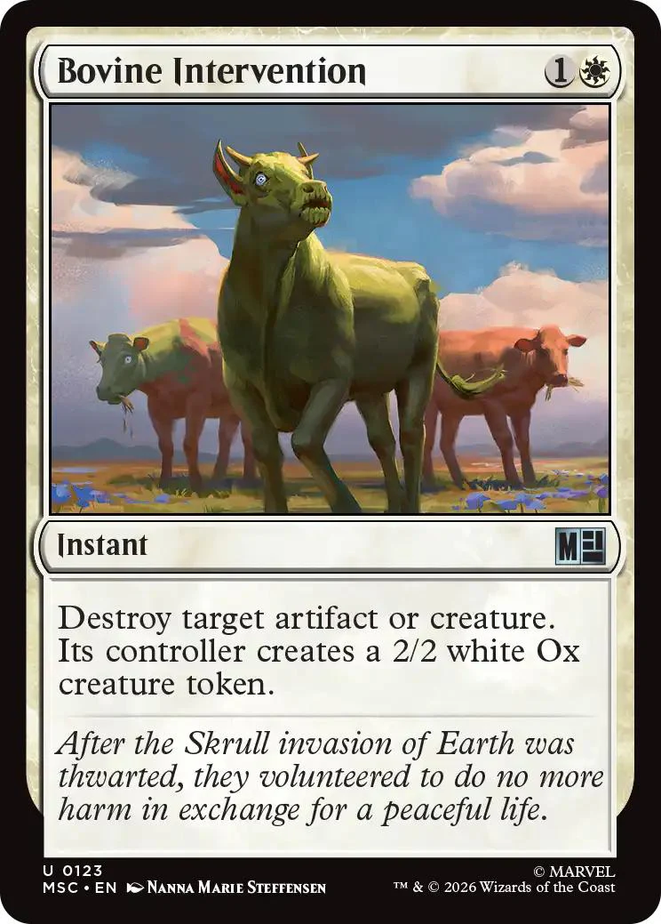 Bovine Intervention [123] [Marvel Super Heroes: Commander] [Non-Foil]