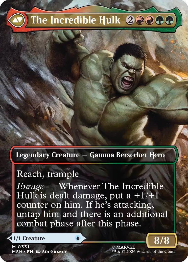 Bruce Banner // The Incredible Hulk [331] [Borderless] [Scene] [Marvel Super Heroes] [Non-Foil] - Image 2