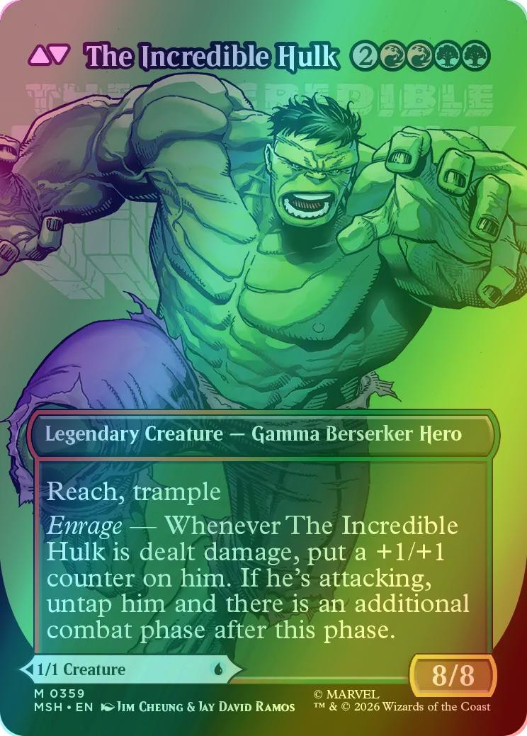Bruce Banner // The Incredible Hulk [359] [Borderless] [Logo] [Marvel Super Heroes] [Foil] - Image 2