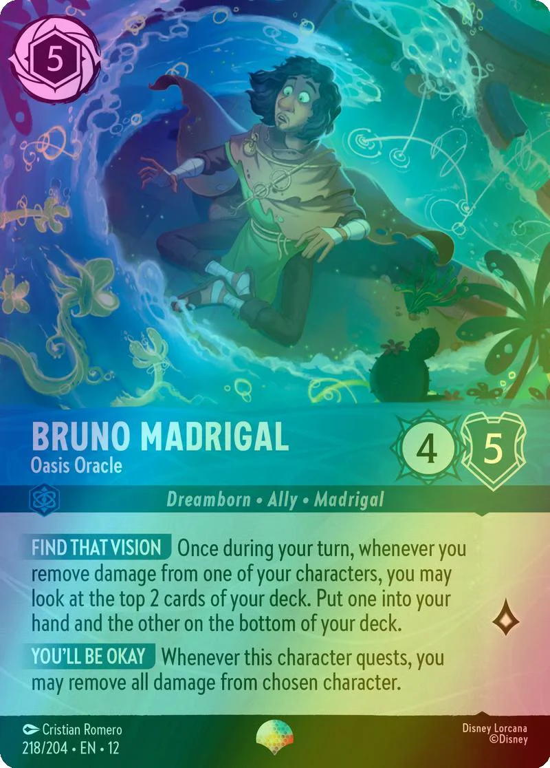Bruno Madrigal - Oasis Oracle (Epic) - 218/204 [Wilds Unknown] [Holofoil]