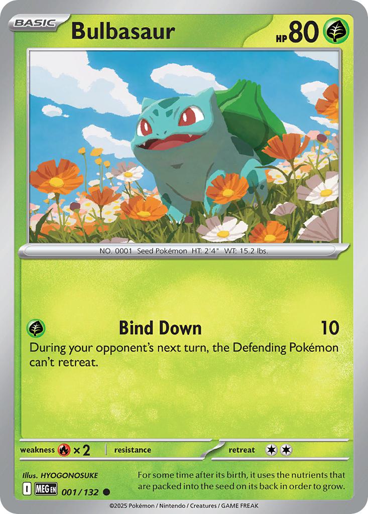 Bulbasaur - 001/132 - Common [me01-001] [Non-Holo]