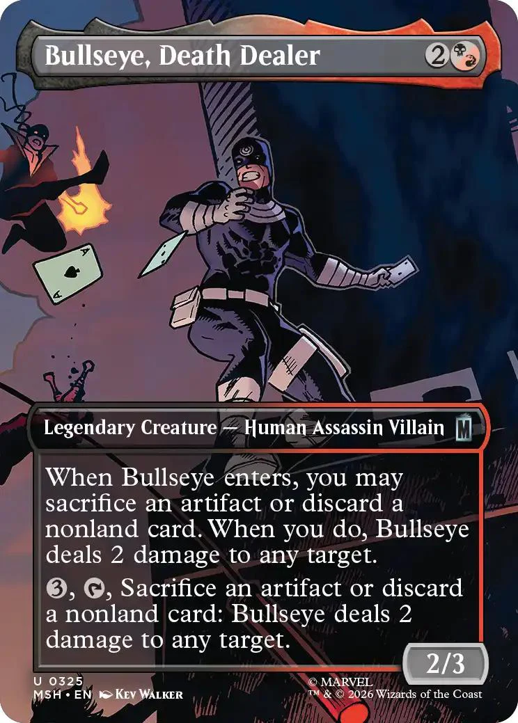 Bullseye, Death Dealer [325] [Borderless] [Scene] [Marvel Super Heroes] [Non-Foil]