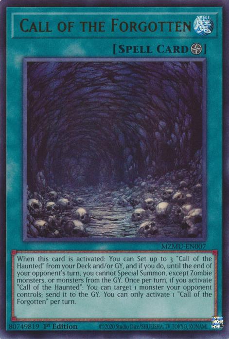 Call of the Forgotten - MZMU-EN007 - Ultra Rare - 1st Edition