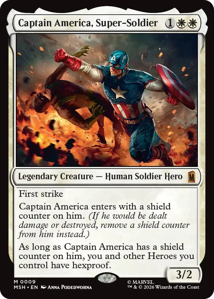 Captain America, Super-Soldier [9] [Marvel Super Heroes] [Non-Foil]