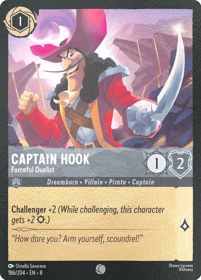 Captain Hook - Forceful Duelist - 186/204 [Reign of Jafar] [Cold Foil]