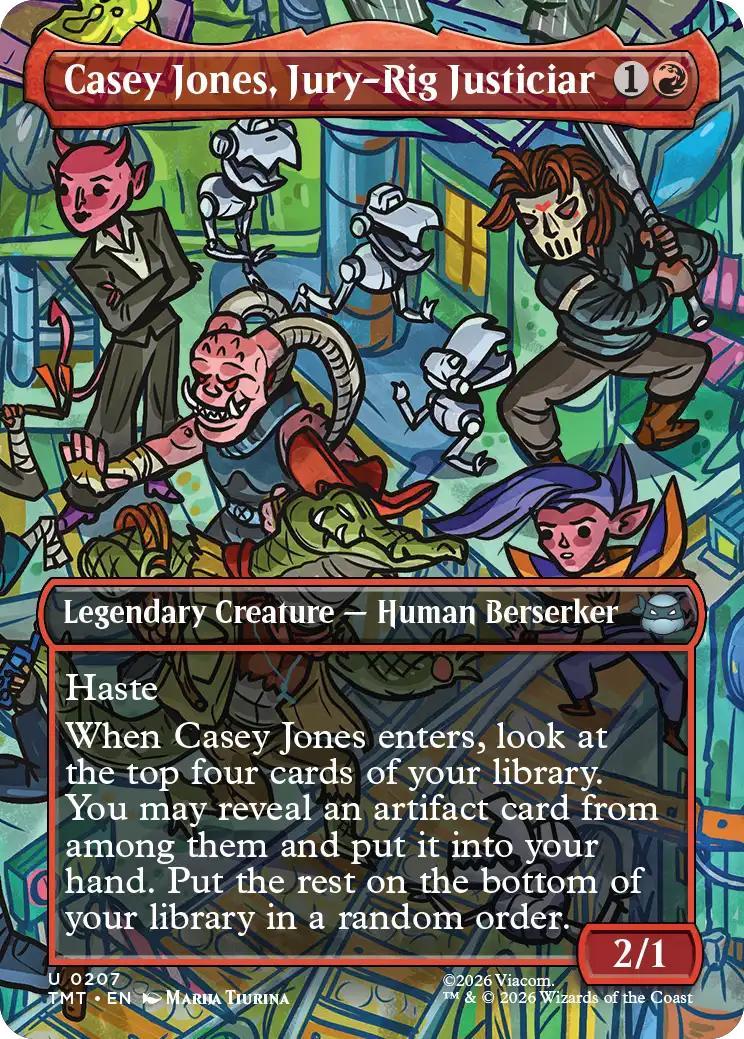 Casey Jones, Jury-Rig Justiciar [207] [Borderless] [Scene] [Teenage Mutant Ninja Turtles] [Non-Foil]