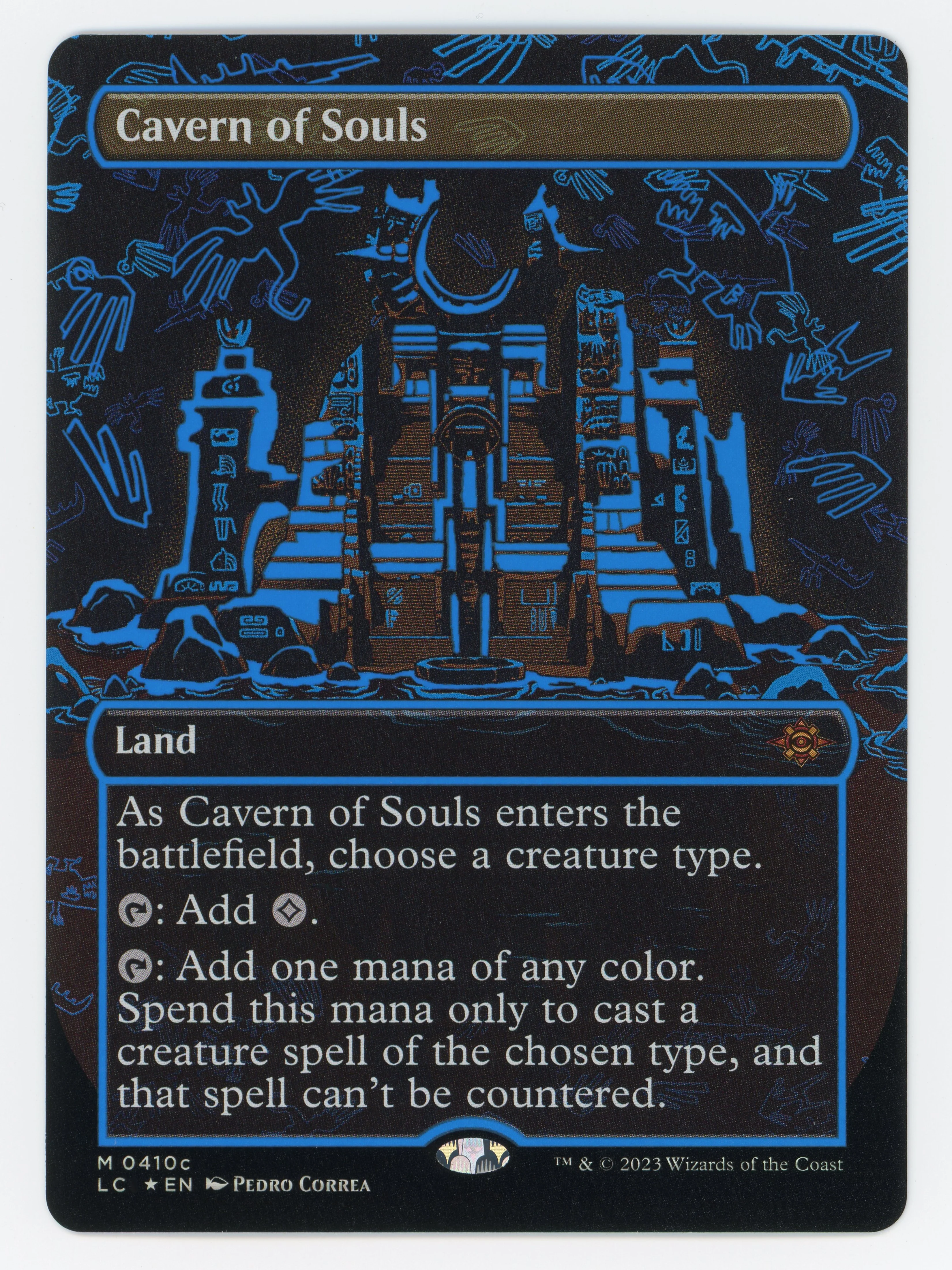 Cavern of Souls - Neon Ink Showcase - Blue - Foil - Scan 14364