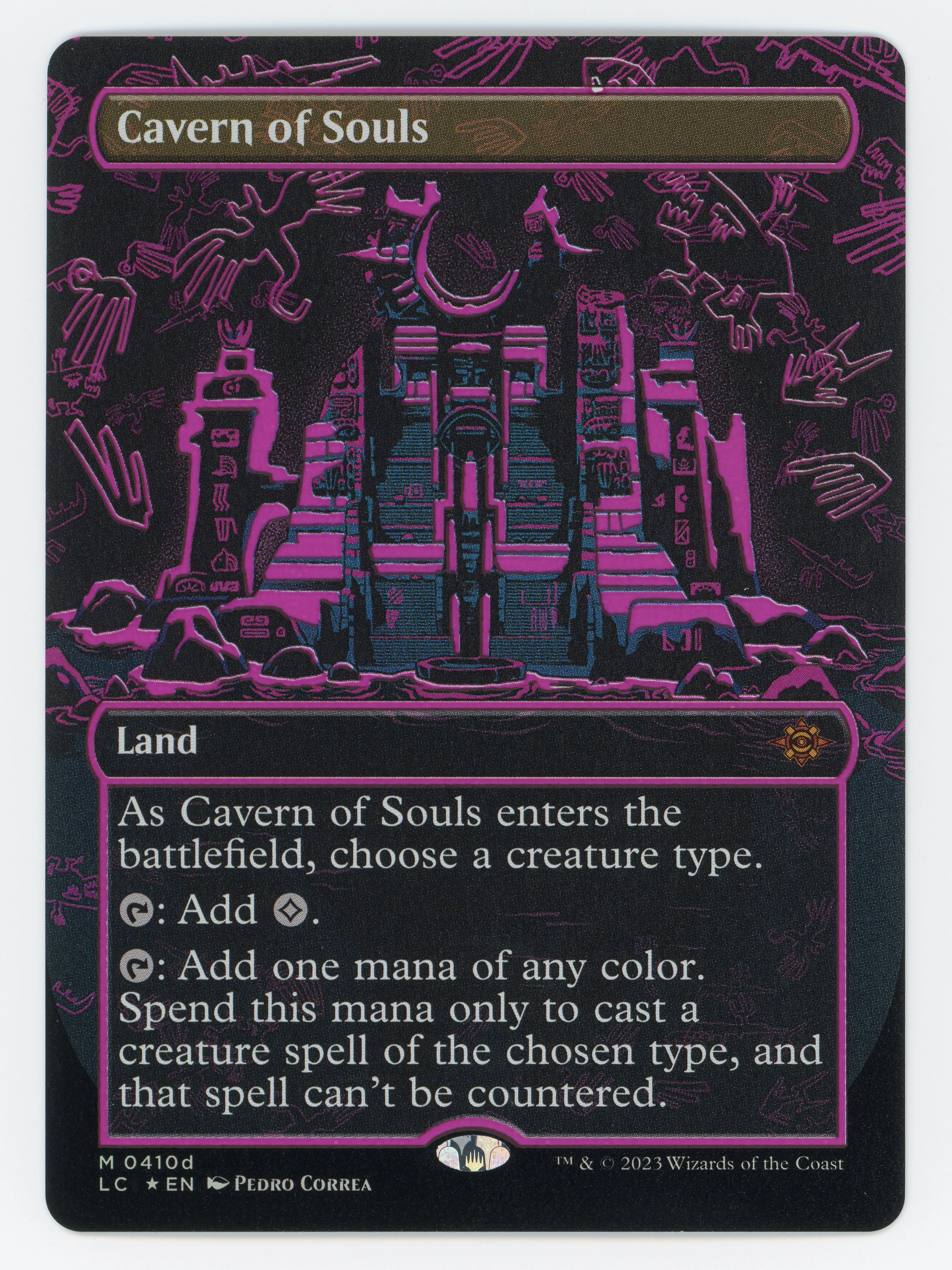 Cavern of Souls — Neon Ink Showcase|Purple|Foil — ID 16213