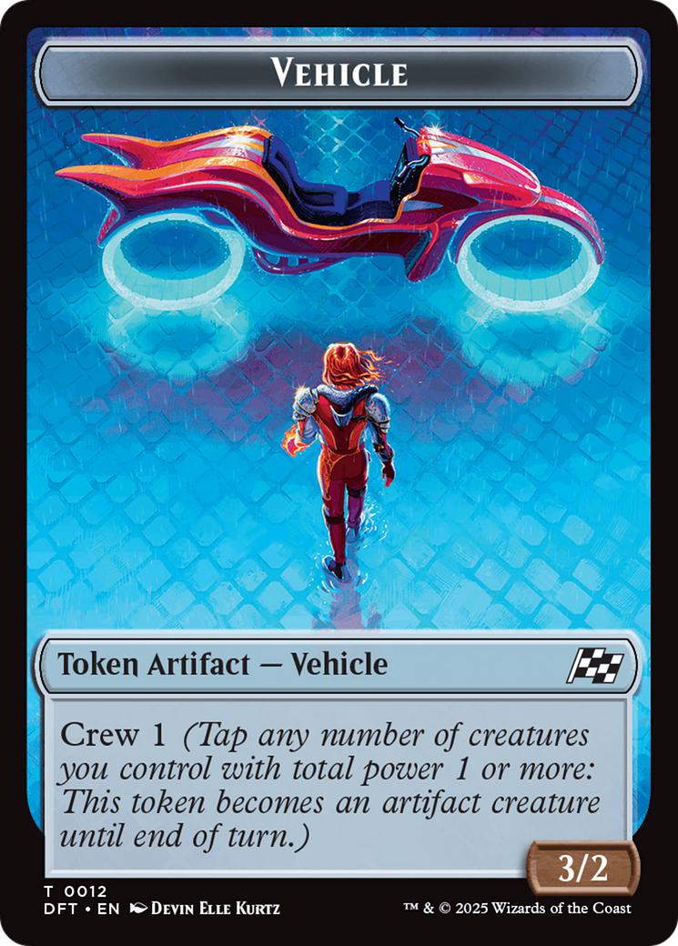 Chandra, Spark Hunter Emblem (13) // Vehicle Token (12) [Aetherdrift: Tokens] [Non-Foil] - Image 2