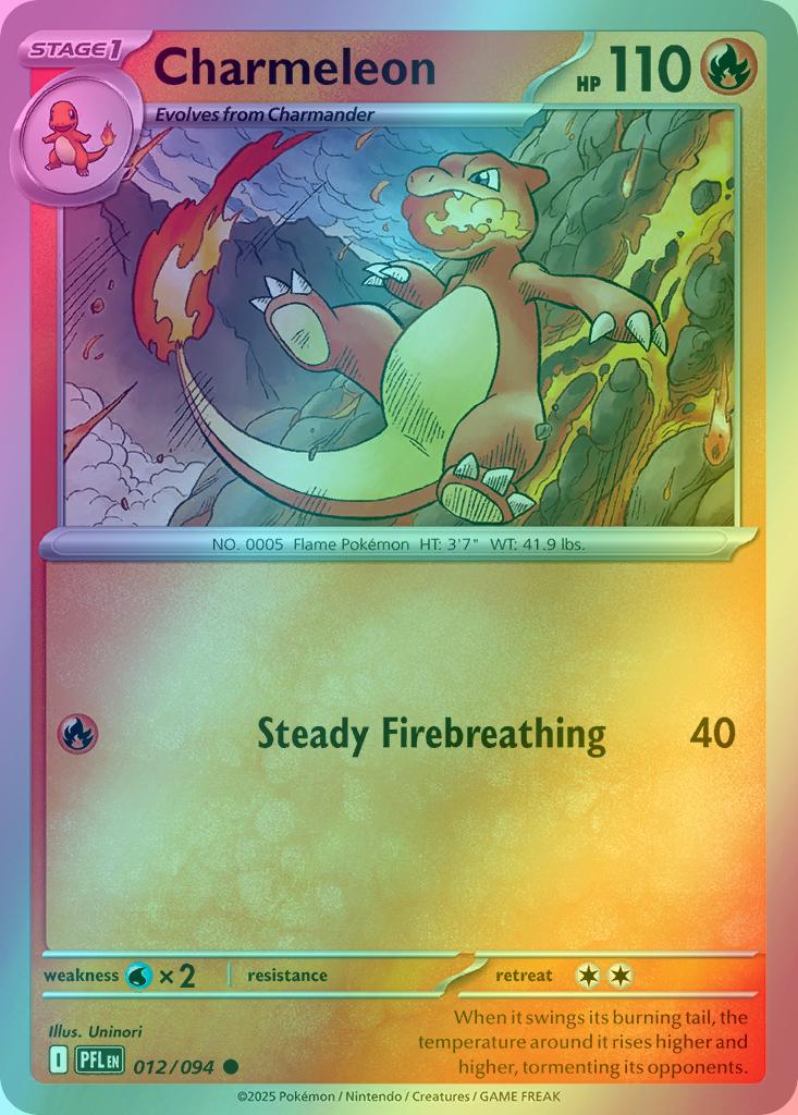 Charmeleon - 012/094 - Common [me02-012] [Reverse Holo]