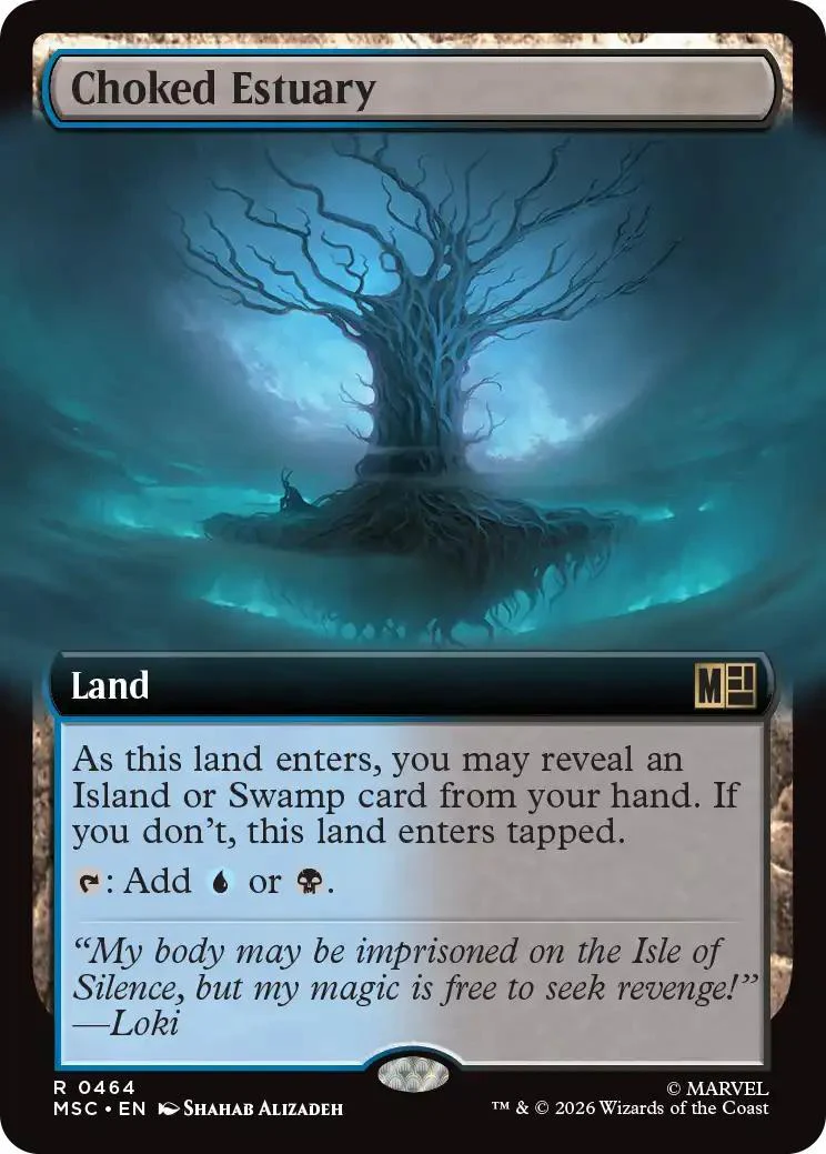 Choked Estuary [464] [Extended Art] [Marvel Super Heroes: Commander] [Non-Foil]