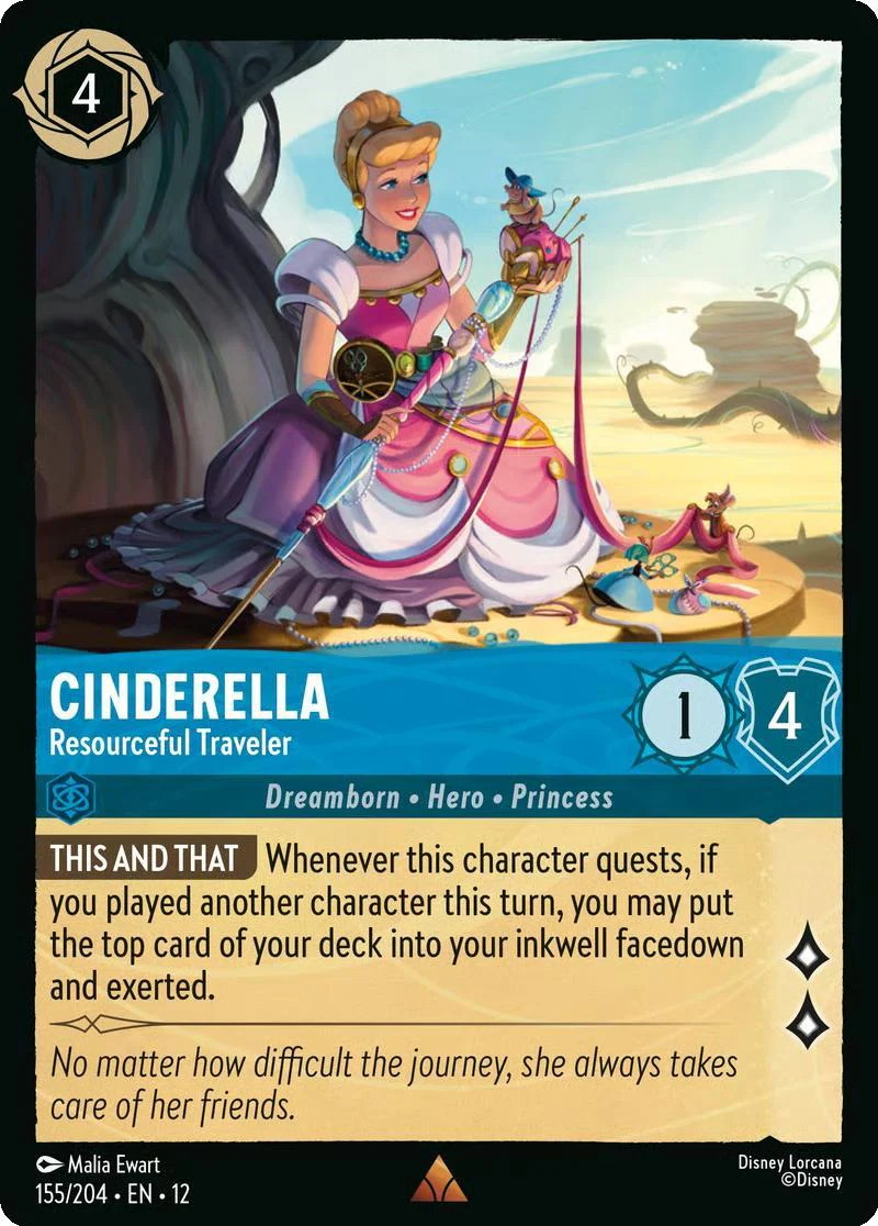 Cinderella - Resourceful Traveler - 155/204 [Wilds Unknown] [Non-Foil]