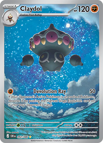 Claydol - 092/086 - Illustration Rare [me04-092] [Ultra]