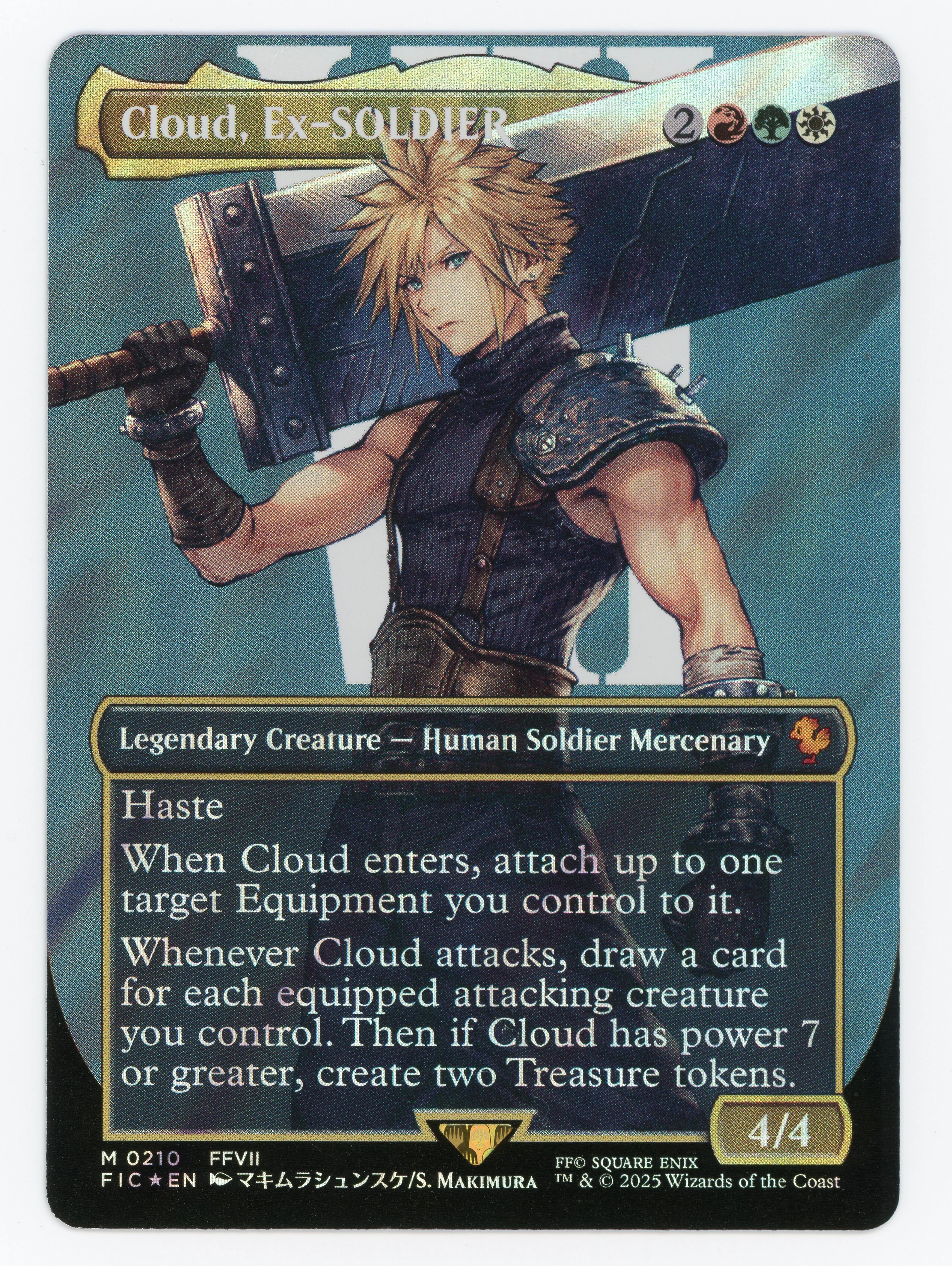 Cloud, Ex-SOLDIER - Borderless - Character - Surge Foil - Scan 13686
