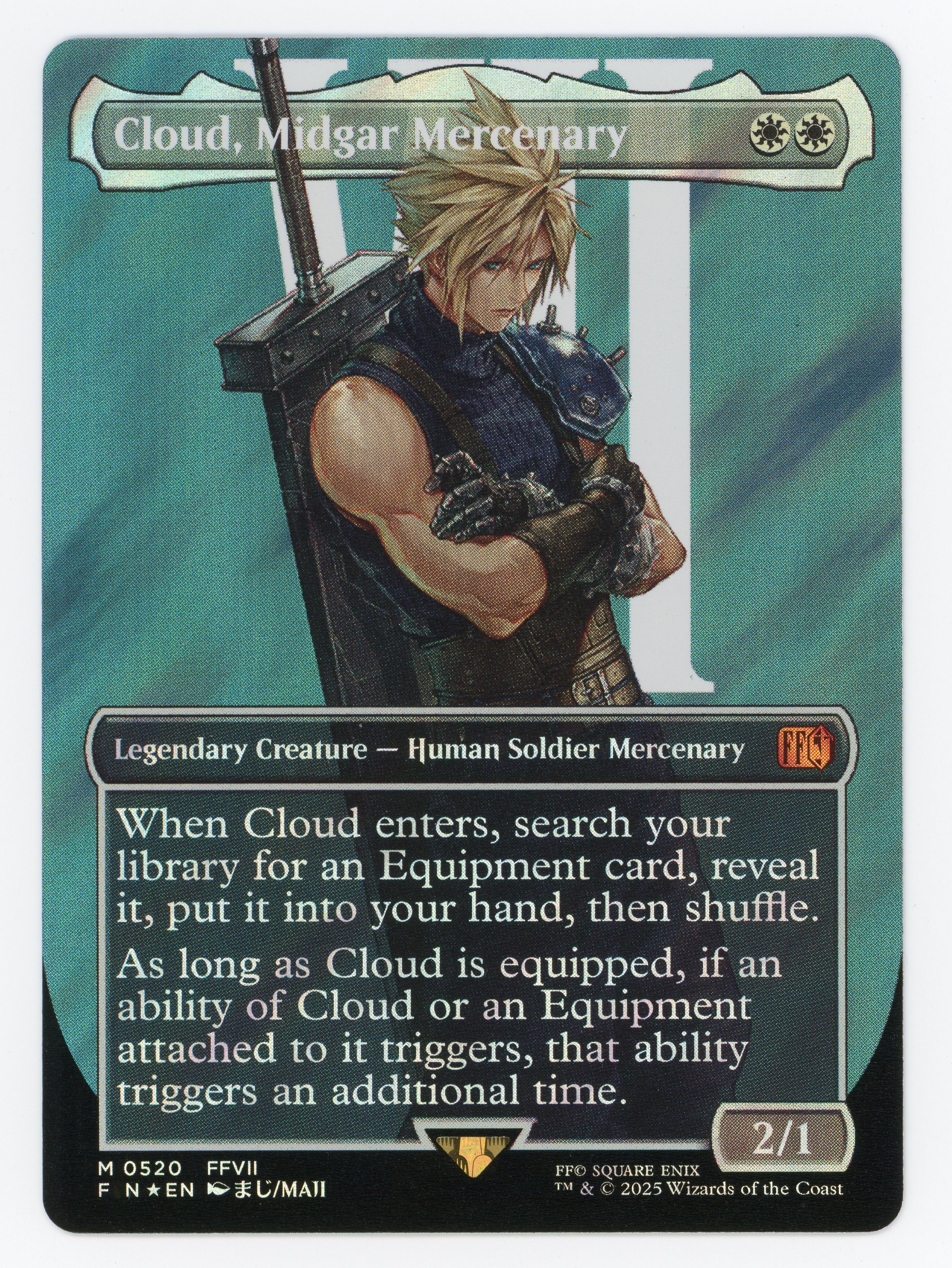 Cloud, Midgar Mercenary — Borderless|Character|Surge Foil — ID 16211