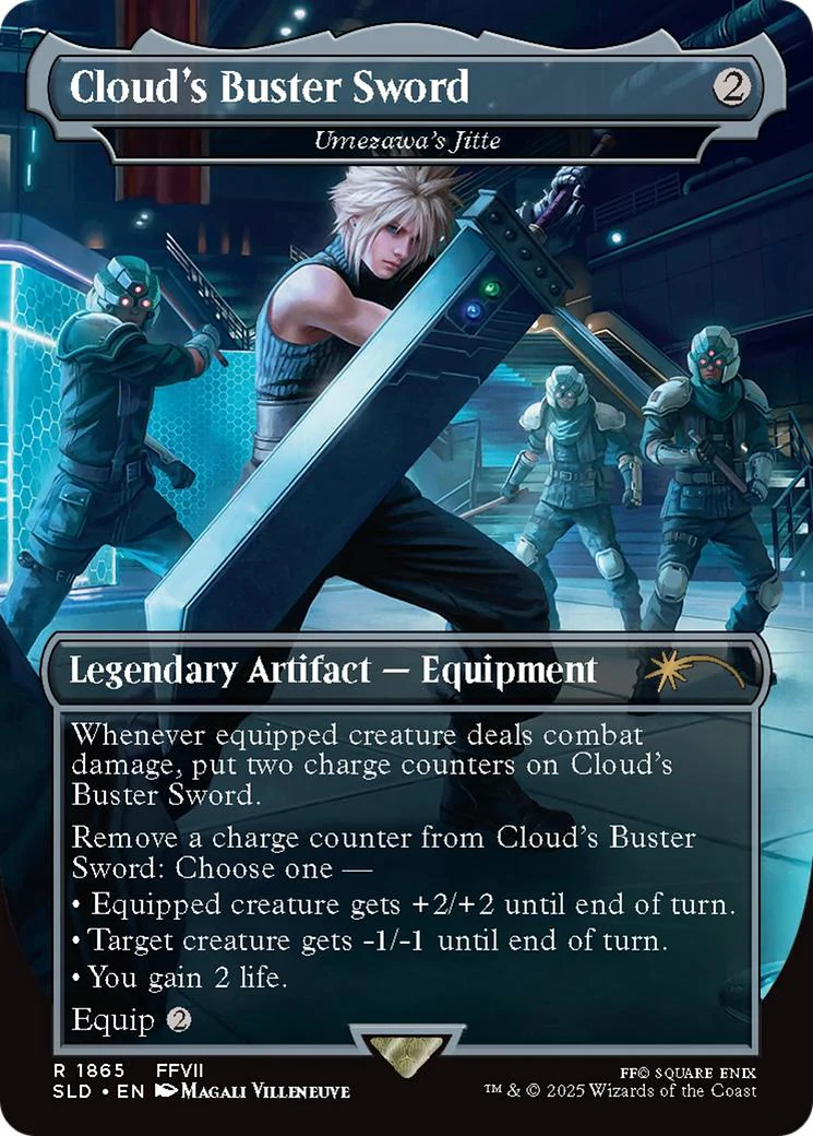 Cloud's Buster Sword - Umezawa's Jitte [1865] [Borderless] [FINAL FANTASY: Weapons] [Secret Lair Drop] [Non-Foil]
