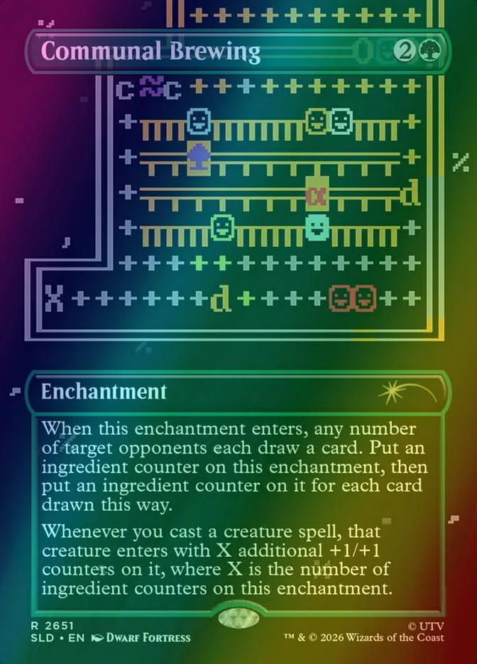 Communal Brewing [2651] [Borderless] [Dwarf Fortress] [Secret Lair Drop] [Foil]