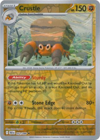 Crustle - 052/086 - Uncommon [sv105b-052] [Reverse Holo]