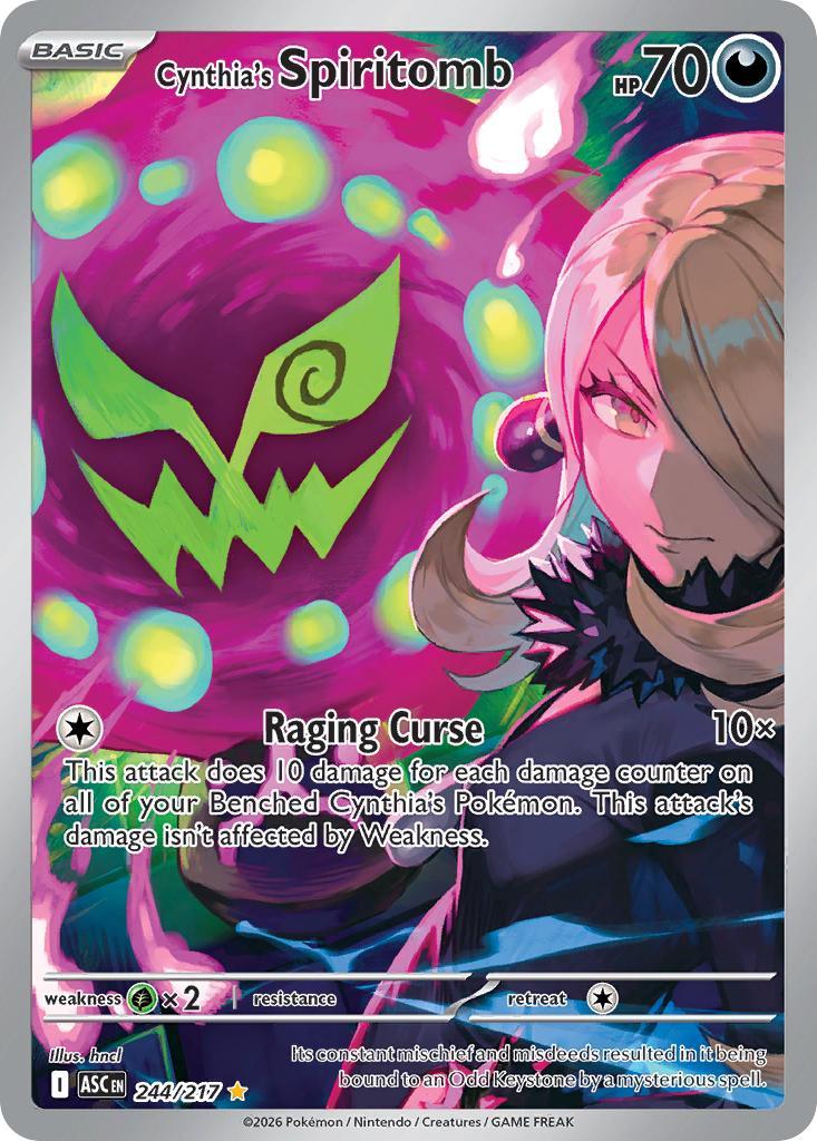 Cynthia's Spiritomb - 244/217 - Illustration Rare [me025-244] [Ultra]
