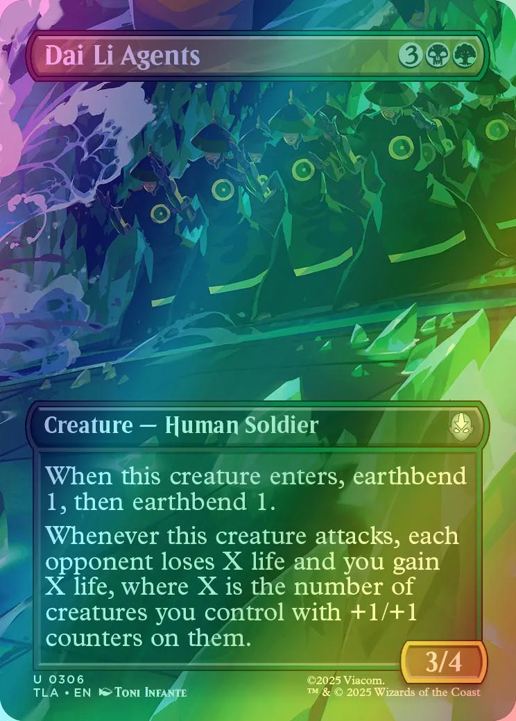 Dai Li Agents [306] [Borderless] [Scene] [Avatar: The Last Airbender] [Foil]