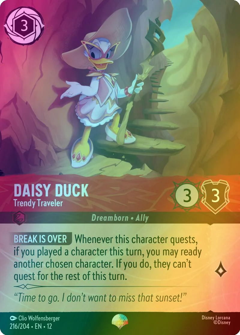 Daisy Duck - Trendy Traveler (Epic) - 216/204 [Wilds Unknown] [Holofoil]