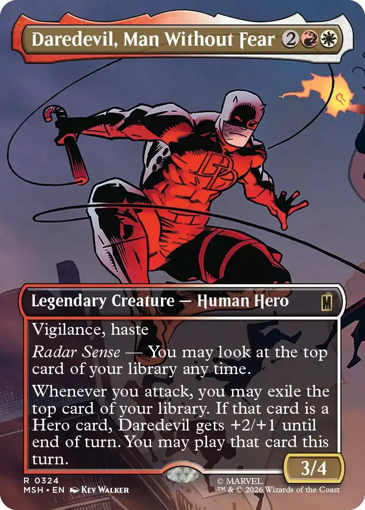 Daredevil, Man Without Fear [324] [Borderless] [Scene] [Marvel Super Heroes] [Non-Foil]