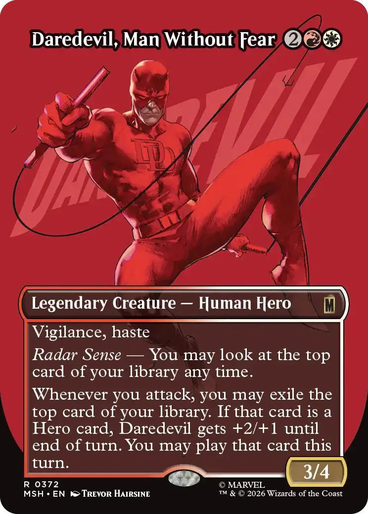 Daredevil, Man Without Fear [372] [Borderless] [Logo] [Marvel Super Heroes] [Non-Foil]