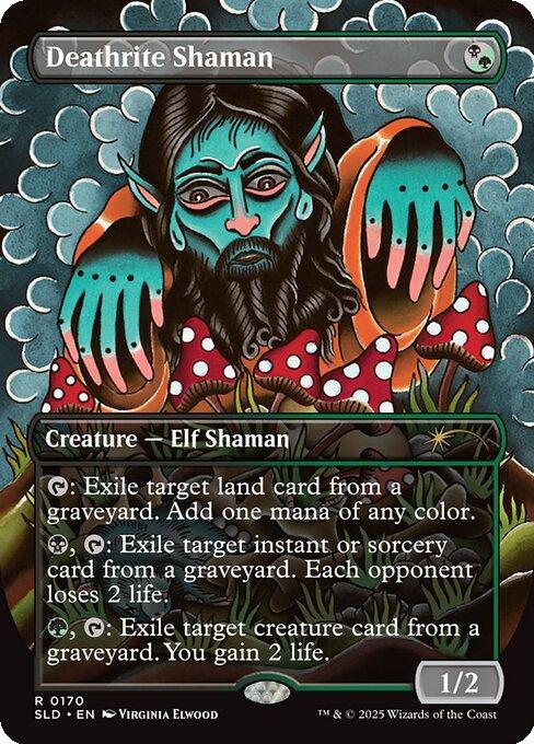 Deathrite Shaman [0170] [Borderless] [Inked] [Secret Lair Drop] [Non-Foil]