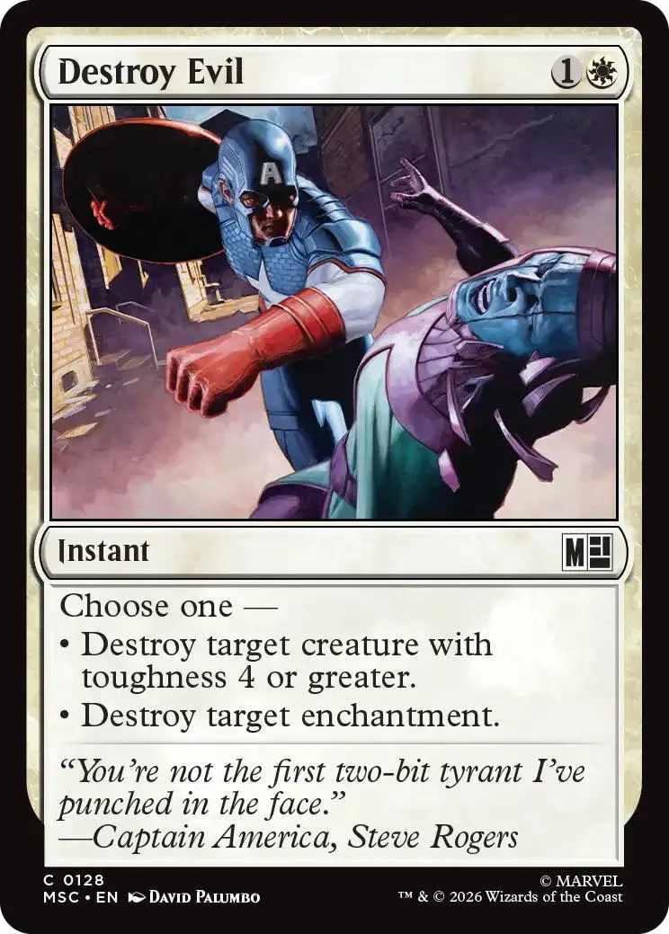 Destroy Evil [128] [Marvel Super Heroes: Commander] [Non-Foil]