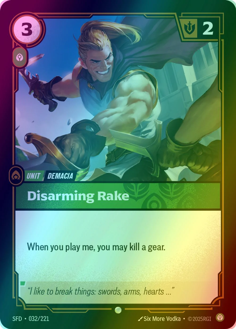 Disarming Rake - 032/221 [Spiritforged] [Foil]