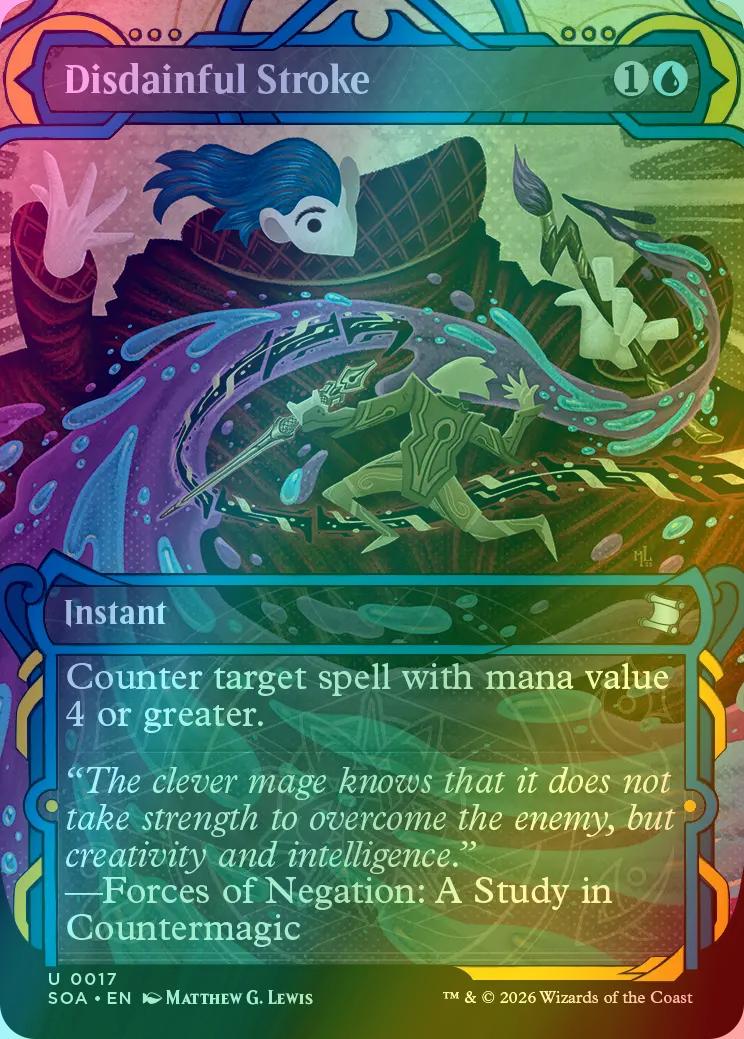 Disdainful Stroke [17] [Showcase] [Secrets of Strixhaven: Mystical Archive] [Foil]