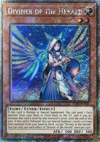 Diviner of the Herald - RA05-EN017 - Platinum Secret Rare - 1st Edition