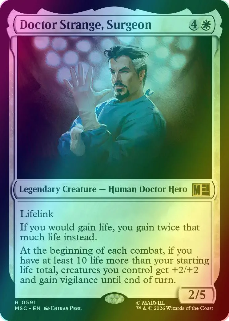Doctor Strange, Surgeon [591] [Jumpstart] [Marvel Super Heroes: Commander] [Foil]