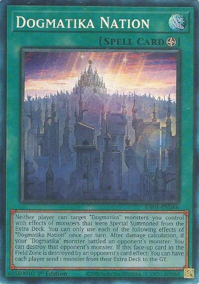 Dogmatika Nation - RA05-EN066 - Collector's Rare - 1st Edition