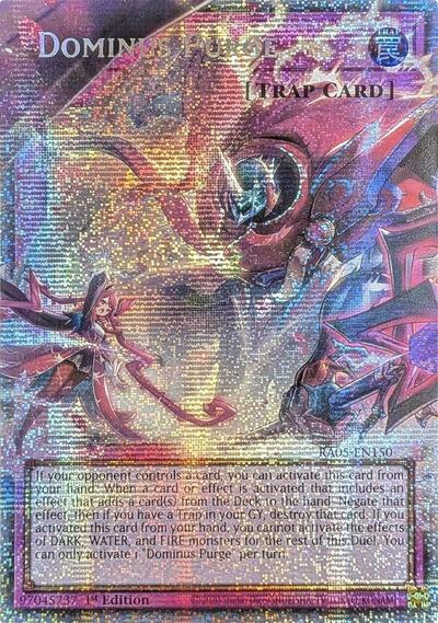 Dominus Purge - Extended Art  - RA05-EN150 - Starlight Rare - 1st Edition