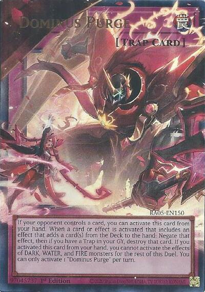 Dominus Purge - Extended Art - RA05-EN150 - Ultra Rare - 1st Edition