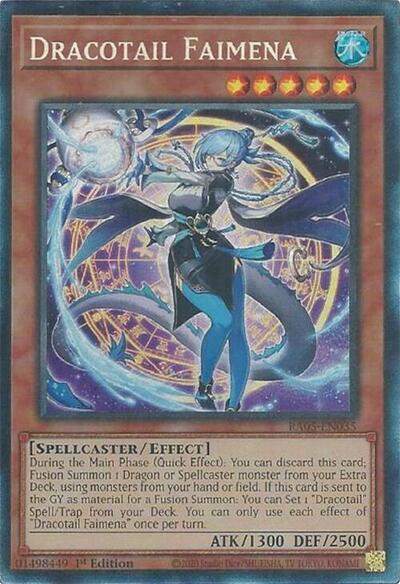 Dracotail Faimena - RA05-EN035 - Collector's Rare - 1st Edition