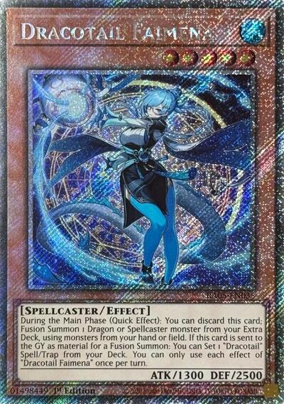 Dracotail Faimena - RA05-EN035 - Platinum Secret Rare - 1st Edition